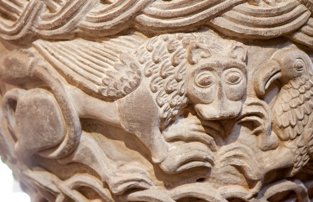 Norman Font: Winged Lion